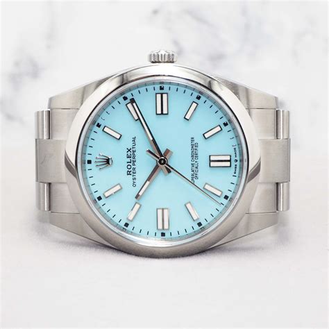 rolex op 41mm blue|rolex op 41 tiffany blue.